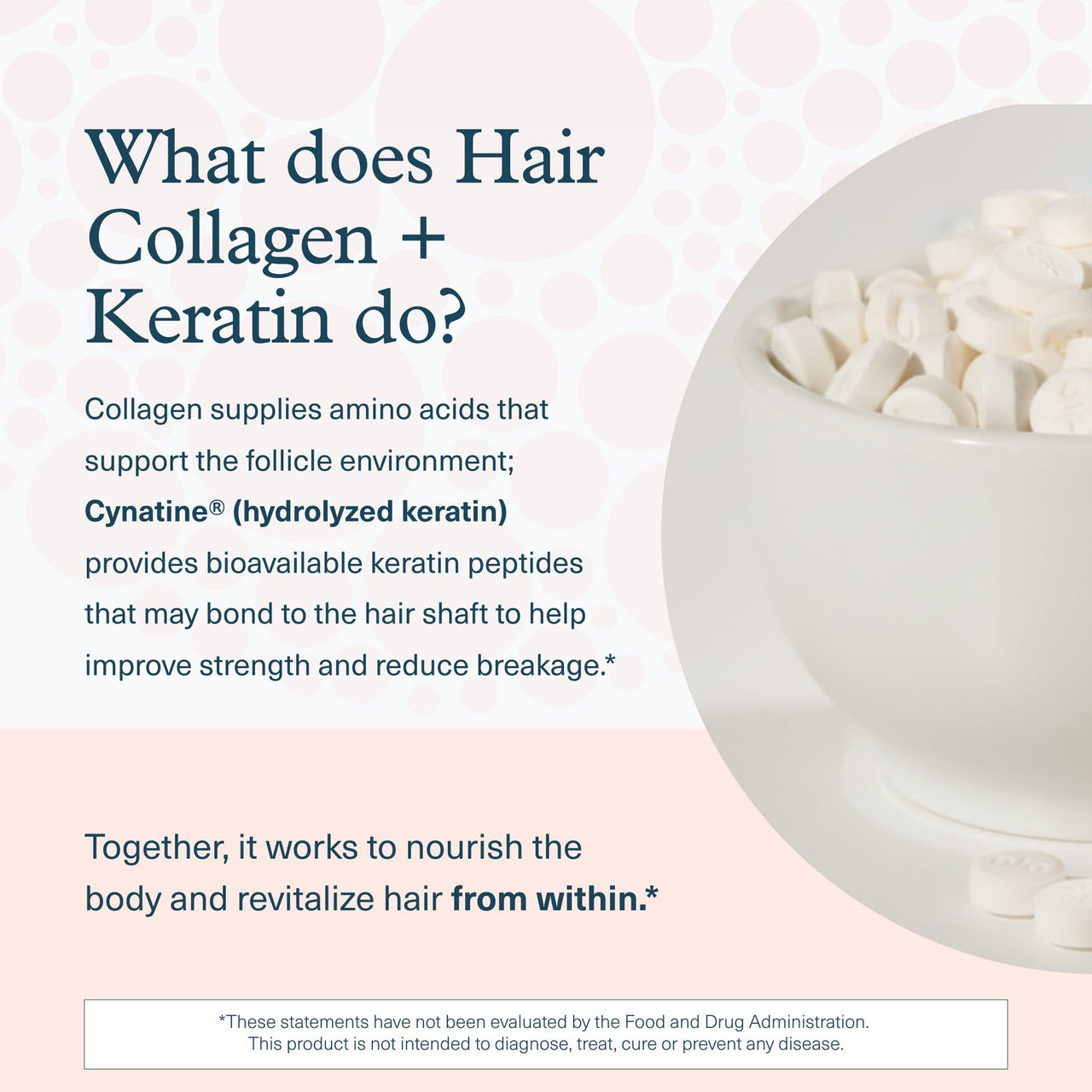 Youtheory Hair Collagen + Keratin - Advanced Collagen & Keratin Supplement - Supports Hair Growth & Nail Health - Aids Anti-Aging - 120 Tablets (20-Day Supply)