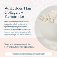 Thumbnail for Youtheory Hair Collagen + Keratin - Advanced Collagen & Keratin Supplement - Supports Hair Growth & Nail Health - Aids Anti-Aging - 120 Tablets (20-Day Supply)
