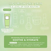 Thumbnail for Glow Recipe Avocado Ceramide Facial Cleanser, Korean Double Cleanse Second Step, Hydrating Gel-to-Foam Face Wash for Dry Skin, Barrier Support, Hyaluronic Acid + Colloidal Oatmeal (150ml)