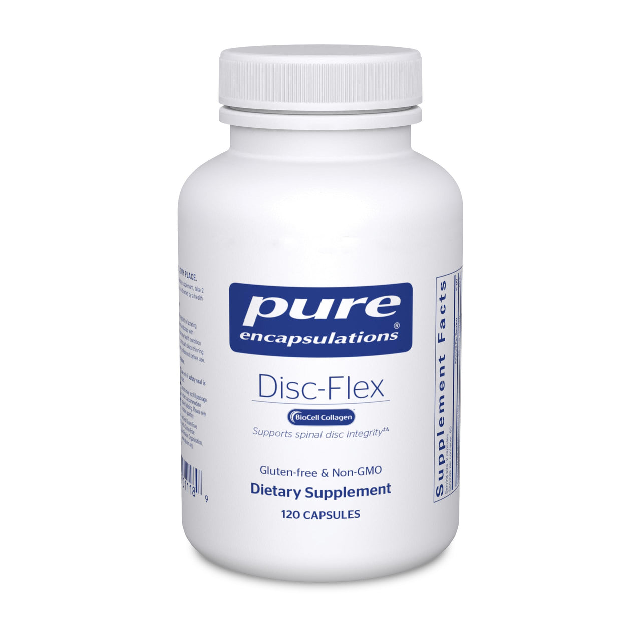 Pure Encapsulations Disc-Flex - Bone & Musculoskeletal Health Dietary Supplement - Supports Spinal Disc Strength & Flexibility* - Vegetarian & Gluten Free - 120 Capsules