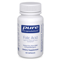 Thumbnail for Pure Encapsulations Folic Acid | Hypoallergenic Dietary Supplement | 60 Capsules