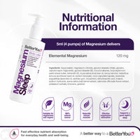 Thumbnail for BetterYou Magnesium Sleep Body Lotion - Relaxing Body Lotion - Magnesium Body Cream with Lavender and Chamomile Blend - Sore Muscle Relief - 6.08 oz