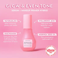 Thumbnail for Glow Recipe Watermelon Niacinamide Dew Drops, Korean Niacinamide Serum Drops, Hydrating Face Serum + Primer & Liquid Highlighter, Hyaluronic Acid, Dewy Glow (40ml)