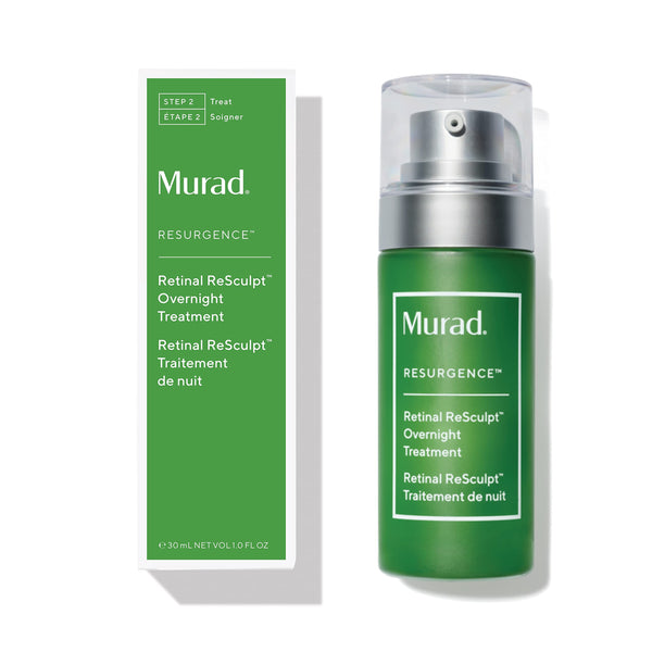 Murad Retinal ReSculpt Overnight Treatment - Advanced Face and Neck Serum with Encapsulated Retinal, Kangaroo Paw, Olive, & Oat Smooths Deep Wrinkles and Crepey Skin, & Lifts Sagging Skin - 1 Fl Oz