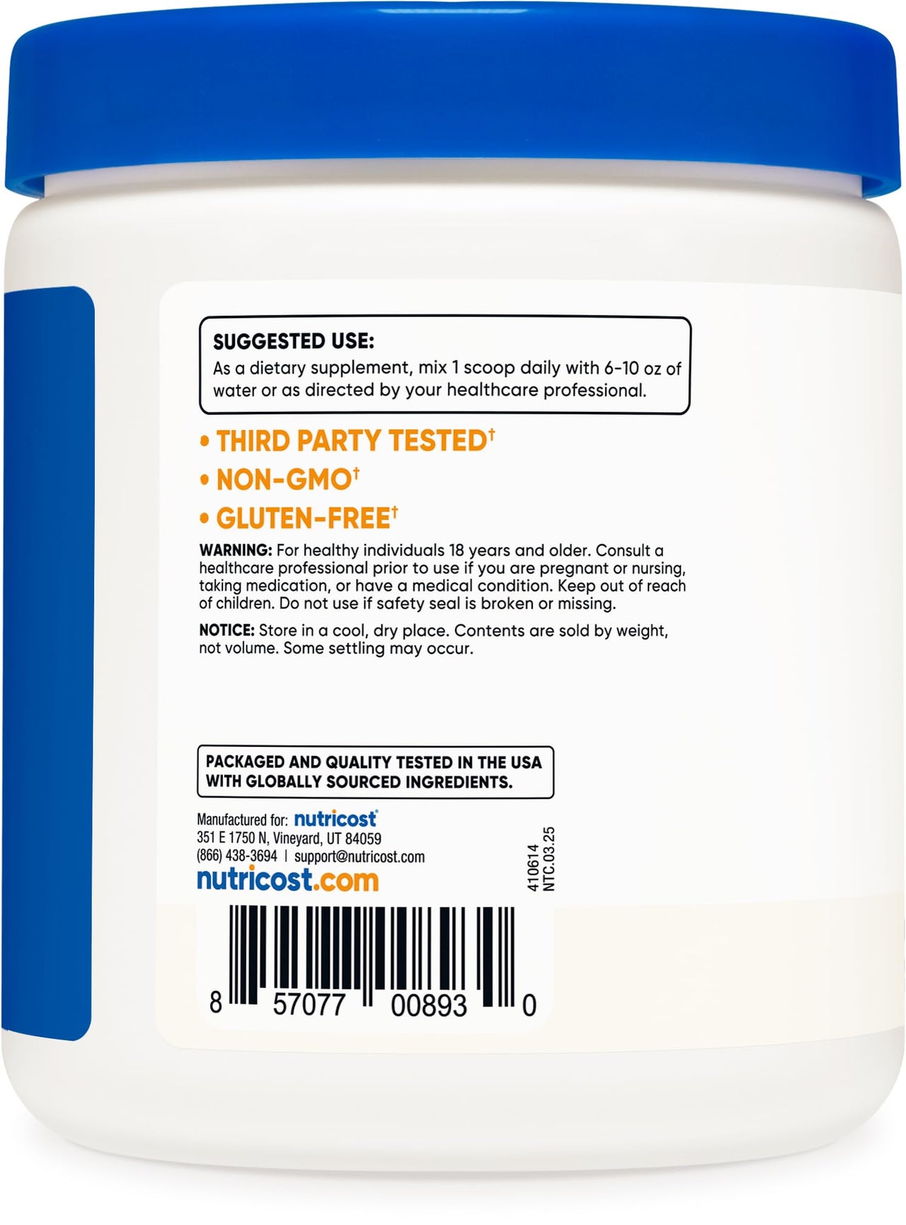 Nutricost Bilberry Powder 250 Grams - Gluten Free and Non-GMO