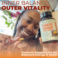 Thumbnail for Saffron Supplements – 89mg Saffron Extract and 1000mg Tumeric Blend – Turmeric Supplement with Ceylon Cinnamon and Cardamom for Mood, Memory & Eye Health – Joint Supplements for Women & Men – 60 Count