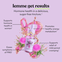 Thumbnail for Lemme PMS Hormone Balance for Women Liquid Drops, PMS & Mild Period Cramping Relief, 10-in-1 Herbal Blend with Raspberry Leaf, Dong Quai, Cramp Bark, Reishi & B2, Organic, Sugar-Free, 1 fl oz