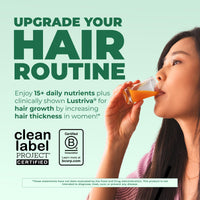 Thumbnail for MARYRUTH'S Liquid Multivitamin + Hair Growth | Biotin 10000mcg | Lustriva Hair Growth Supplement | Clinically Tested in Women for Thicker Hair & Facial Wrinkle | Skin Care | Ages 18+ | 15.22 Fl Oz