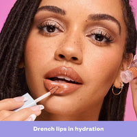 Thumbnail for Kosas Wet Lip Oil Gloss - Hydrating Lip Plumping Treatment with Hyaluronic Acid & Peptides (Bare)