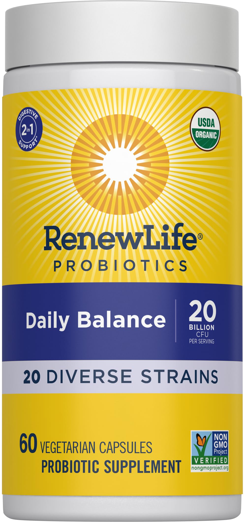 Renew Life Daily Balance Probiotic, 60 CT