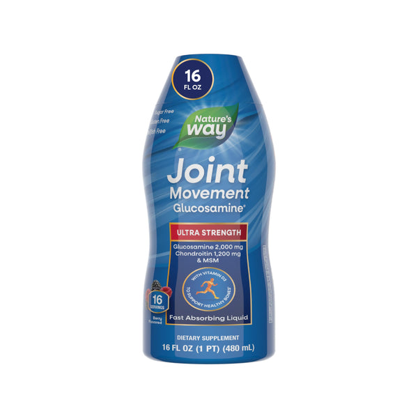 Nature's Way Joint Movement Glucosamine Fast Absorbing, 16 day supply, 16 Ounces (480 mL), Natural Berry (Packaging May Vary)