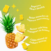 Thumbnail for BeLive Magnesium Gummies 200mg - 60 Ct | Magnesium Glycinate Supplements for Relaxation, Stress Relief, and Sleep for Adults & Kids - Tasty and Tangy Pineapple Flavor
