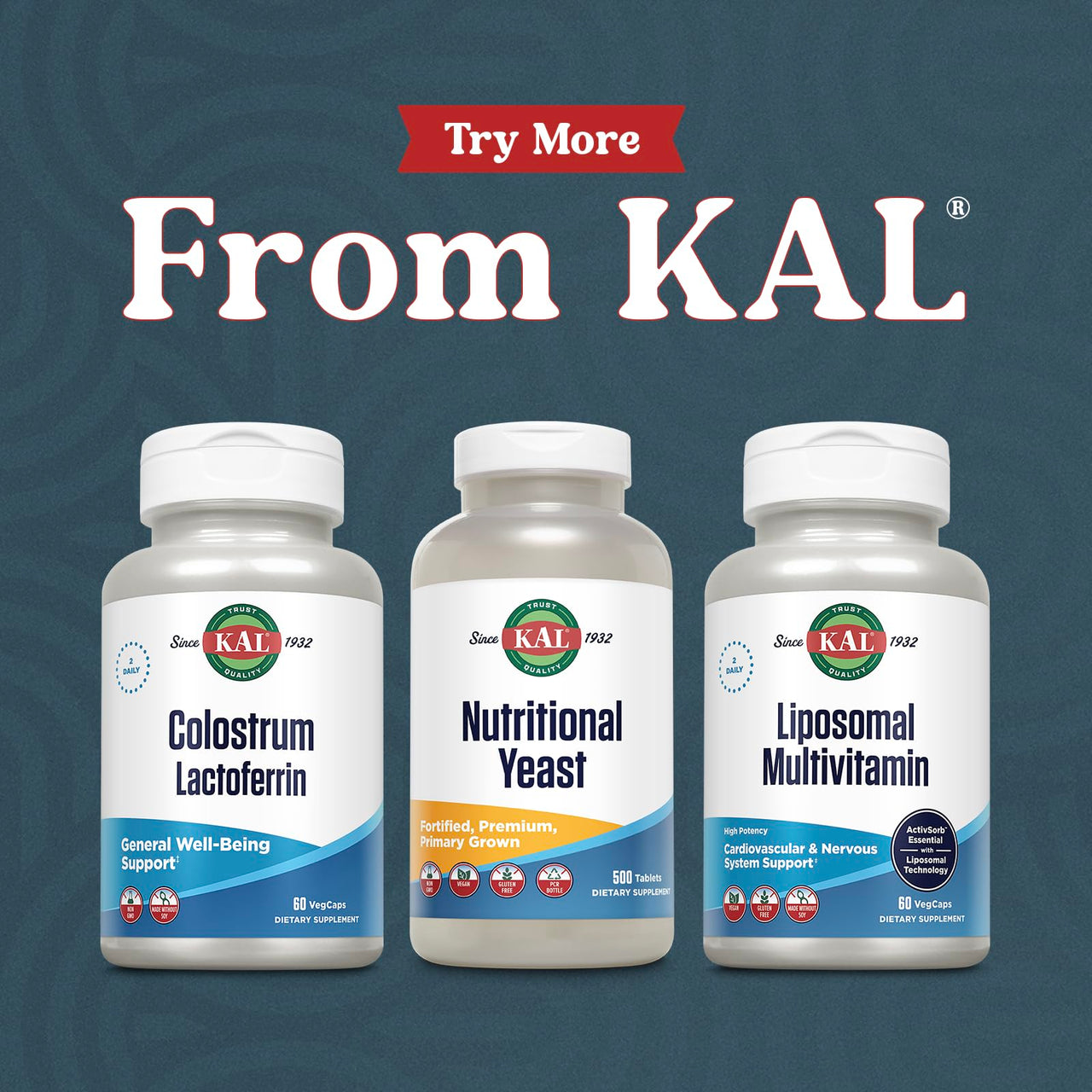 KAL Colostrum Lactoferrin, 20% Immunoglobulins | Lactoferrin & Beta Glucan | Healthy Immune Support | 30 Serv | 60 Caps