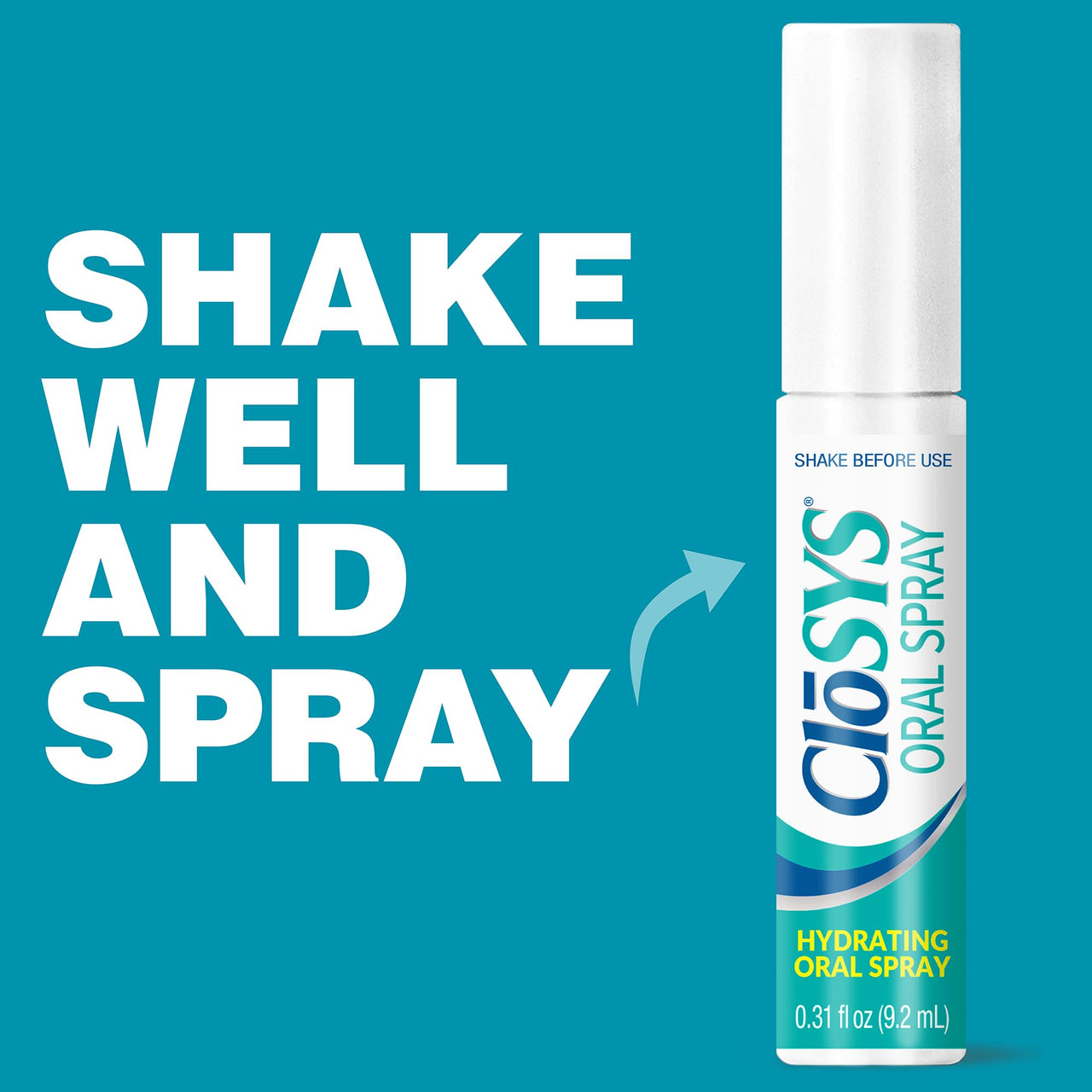CloSYS Oral Breath Spray, Sugar Free Mouth Spray for Bad Breath, pH Balanced Mint Flavored 0.31oz (3 Count)