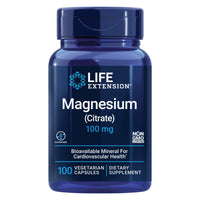 Thumbnail for Life Extension Magnesium Citrate 100 mg Vegetarian Capsules, Blue, 100 Count