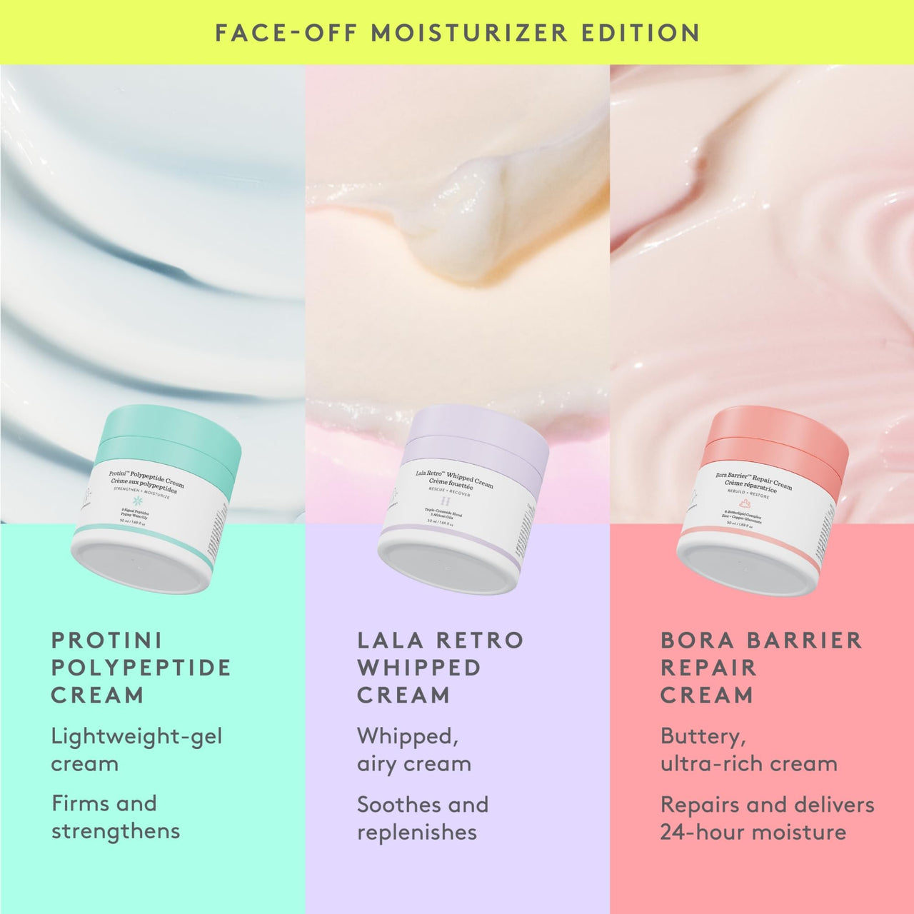 Drunk Elephant Protini Polypeptide Cream - 50 ml/1.69 fl oz - Firming Moisturizer - Clean Clinical Skincare - Cruelty-Free - Dermatologist-Tested - Includes B-Goldi Deluxe Sample (3 ml/ .10 fl oz)