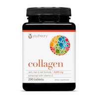Thumbnail for Youtheory Advanced Collagen - 6,000 mg Hydrolyzed Collagen Peptides - Includes Antioxidants & Contains Vitamin C - Hair Growth, Nails, Joint Health & Bone Support* - 290 Tablets (48-Day Supply)