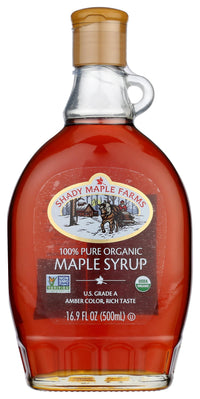 Thumbnail for Shady Maple Farms Maple Syrup, Og, Gr A, Dk, Gl, 16.90-Ounce