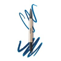 Thumbnail for ICONIC LONDON Smokey Eye Duo Eyeliner | Creamy, Easy to Blend 2-in-1 Eyeliner Crayon, Water Resistant, Cruelty Free, Vegan Makeup (Electric Blue) 0.027 oz