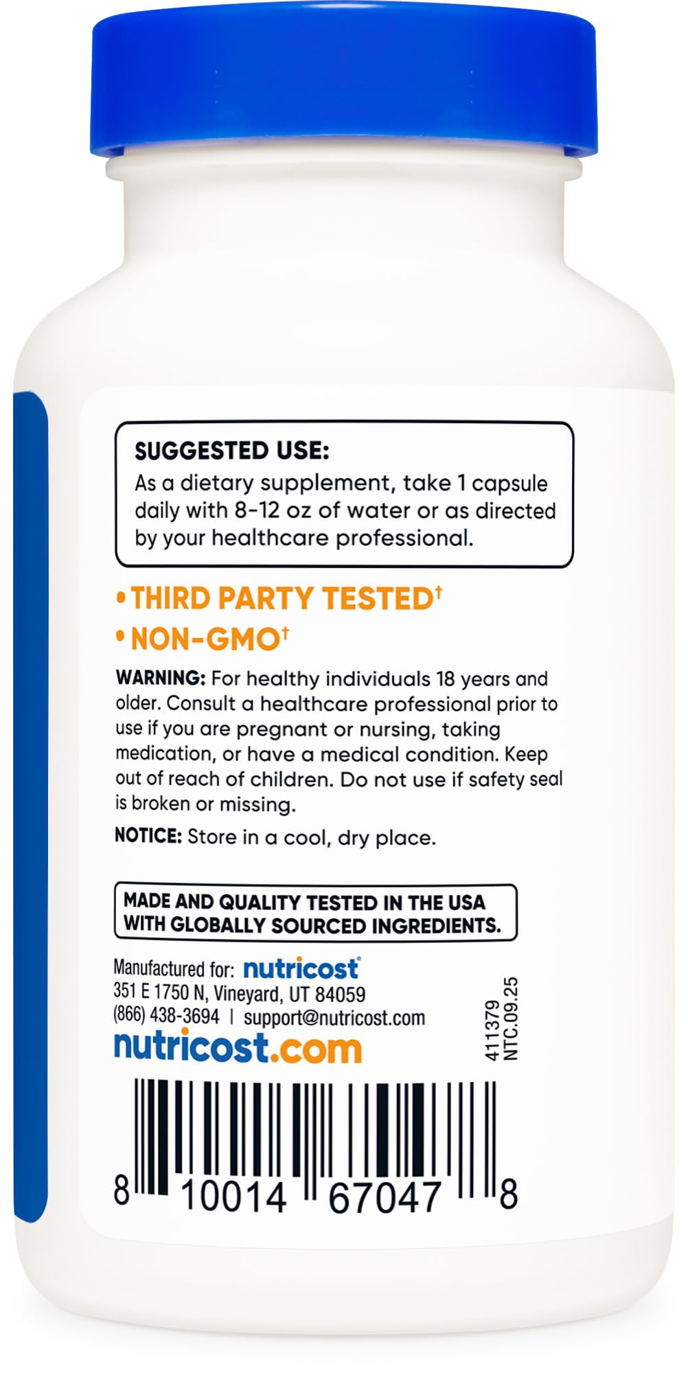 Nutricost Wormwood Capsules 450mg 120 Capsules - Vegetarian Caps, Gluten Free and Non-GMO