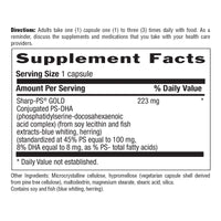 Thumbnail for Country Life Sharp Thought - Memory & Cognitive Support Supplement – Sharp-PS Gold Phosphatidylserine + DHA – Promotes Mental Clarity & Faster Recall – Gluten-Free, 60 Capsules