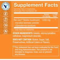 Thumbnail for The Vitamin Shoppe Reishi Mushroom 1,200MG, Supports Healthy Immune (100 Capsules)