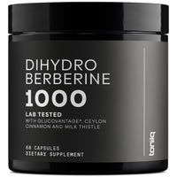 Thumbnail for Toniiq Dihydroberberine Supplement - Ultra High Potency 1,000mg Formula with GlucoVantage, 10:1 Ceylon Cinnamon & 50:1 Milk Thistle - Third-Party Lab Tested