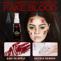 Thumbnail for Fake Blood spray,2.01FL.OZ Vampire Blood Makeup,Halloween Fake Blood Spray Eye Blood Drops Body Paint?Blood Splatter for Clothes,Halloween Zombie Monster Vampire Blood Costume Cosplay Makeup,1PC