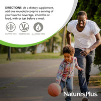 Thumbnail for NaturesPlus Source of Life GOLD Drink Mix, Tropical Fruit Flavor - 1.2 lb - Multi-Vitamin Supplement - Blood, Bone & Immune Support - Gluten Free - 30 Servings
