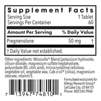 Thumbnail for Allergy Research Group ARG Pregnenolone 50 mg - Micronized Hormone Precursor Support - Highly Bioavailable - Hypoallergenic - 60 Servings - 60 Scored Tablets
