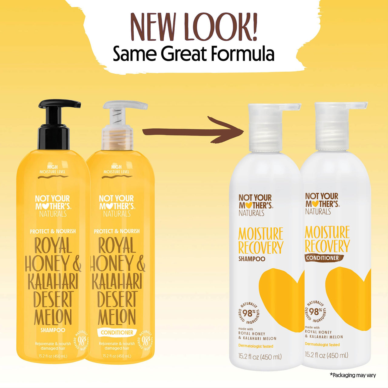 Not Your Mother's Naturals Protect & Nourish Shampoo & Conditioner Set - 15.2 fl oz - Sulfate-Free Hair Products - Royal Honey & Kalahari Desert Melon