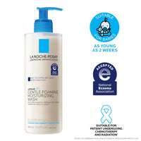 Thumbnail for La Roche-Posay Lipikar AP+ Gentle Foaming Moisturizing Wash, Shea Butter + Niacinamide + Glycerin, Moisturizing Body Wash For Dry Skin, National Eczema Association Accepted, Soap Free