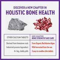 Thumbnail for New Chapter Calcium Supplement – Bone Strength Organic Plant Calcium with Vitamin K2 + D3 + Magnesium, Vegetarian, Gluten Free - 120 count (40 day supply)