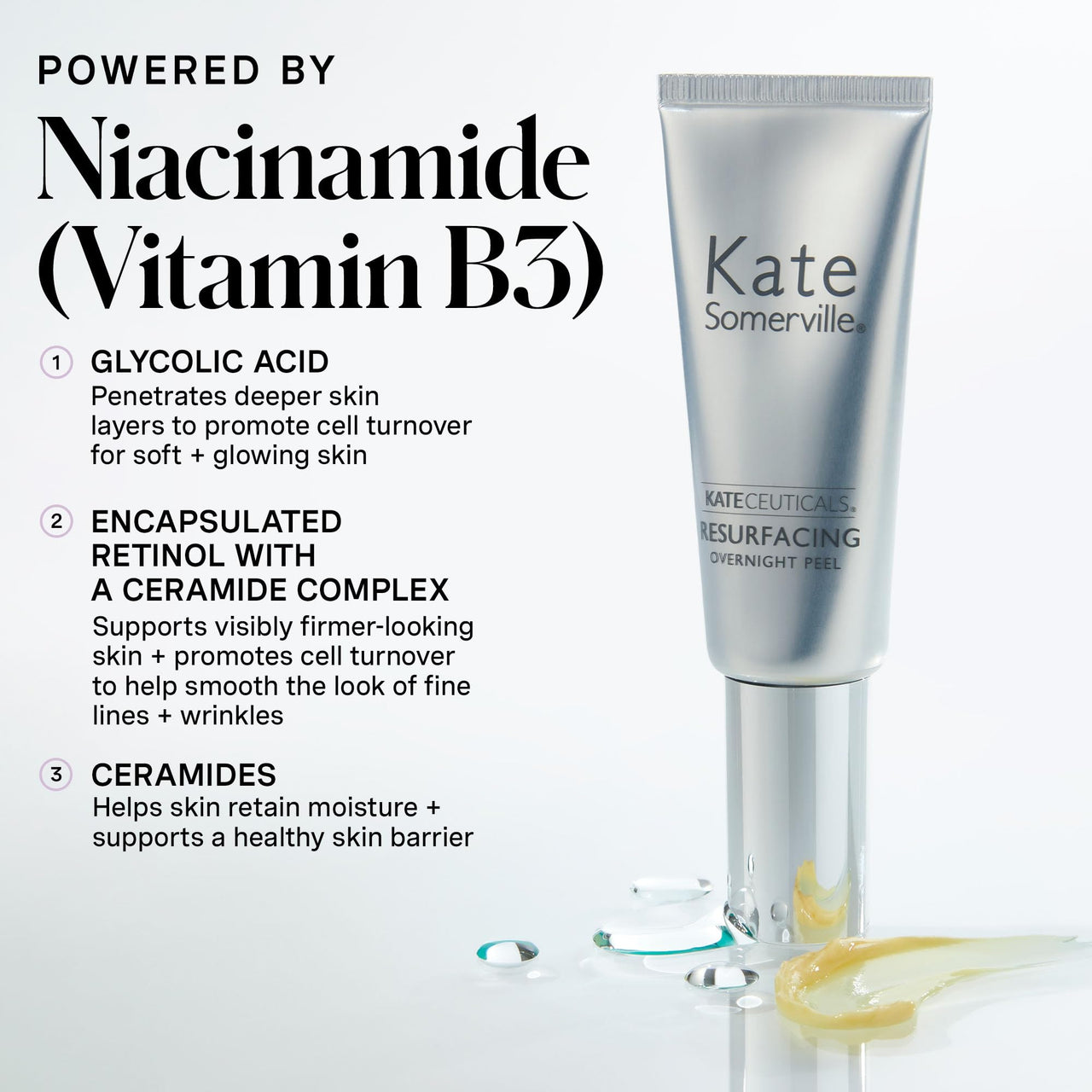 Kate Somerville KateCeuticals Resurfacing Overnight Peel | Clinic-Grade Face Peel | Powerful Anti-Aging Treatment | 1 Fl Oz