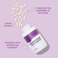 Thumbnail for VIMERGY Magnesium Glycinate – Stress Support – Chelated to Avoid Tummy Upset*– Promotes Heart Health & Energy*– Kosher, Vegan Gluten-Free – 180 Caps
