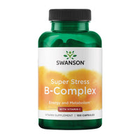 Thumbnail for Swanson Vitamin B-Complex w/Vitamin C - Natural Supplement Promoting Stress Relief, Energy Support & Aiding Immune Health - May Support Metabolism & Nervous Health - (100 Capsules)