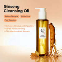 Thumbnail for Beauty of Joseon Ginseng Cleansing Oil Waterproof Makeup Remover for Sensitive, Acne-Prone Facial Skin. Korean Skin Care for Men and Women, 210ml, 7.1 fl.oz