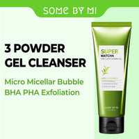 Thumbnail for SOME BY MI Super Matcha Pore Clean Cleansing Gel - 3.38Oz, 100ml - Made from Matcha Extracts for Sensitive Skin - Mild Daily Face Wash for Pore Tightening, Sebum and Blackheads Care - Korean Skin Care
