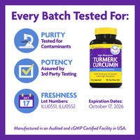 Thumbnail for InnovixLabs Turmeric Curcumin with Black Pepper Extract - High Absorption Turmeric and Curcumin Supplements with BioPerine, C3 Reduct & Curcumin C3 Complex - 100 Time Release Tablets