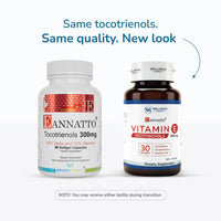 Thumbnail for WELLNESS EXTRACT Eannatto Tocotrienols Vitamin E Supplements Tocopherol Free, Non-GMO, Gluten Free & Antioxidant (300MG 30 Softgels)