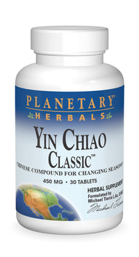 Thumbnail for Planetary Herbals Yin Chiao Classic Tablets, 450 mg, 30 Count