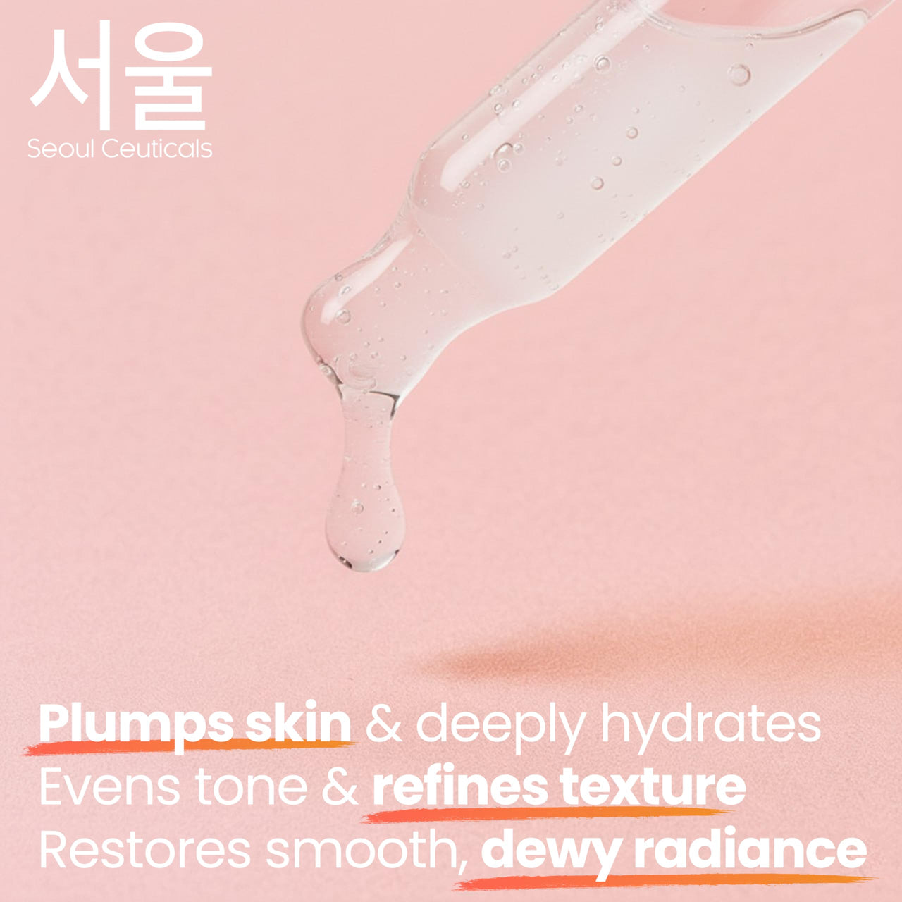 SeoulCeuticals Korean 5% Niacinamide + Snail Mucin 97.5% Essence Serum + Hyaluronic Acid, Cruelty Free Korean Skin Care, Natural & Organic Anti Aging Face Serum for Dull Skin, K Beauty 1oz