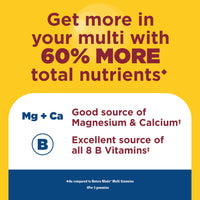 Thumbnail for Nature Made Advanced Multivitamin Gummies for Him, Mens Multivitamin Gummies with Magnesium Citrate, Calcium & B Vitamins, Daily Support, 90 Gummies, 30 Day Supply
