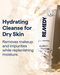 Thumbnail for Remedy for Rich Cream Cleansing | Cream-to-Foam Face Wash with Ceramides, Glycerin and Panthenol | Hydrating Cleanser for Normal to Dry Skin | By Dermatologist Dr. Shah, 5 fl. Oz