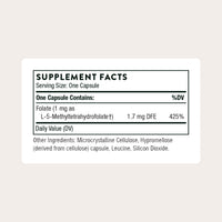 Thumbnail for THORNE - 5-MTHF - Methylfolate (Active B9 Folate) Supplement - Supports Cardiovascular Health, Fetal Development, Nerve Health, Methylation & Homocysteine Levels* - 60 Servings - 5-MTHF 1mg