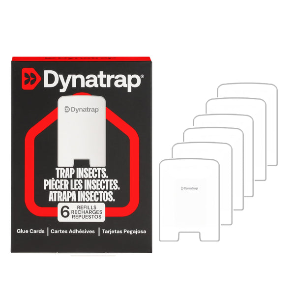 Dynatrap Glue Card Refills for Indoor Dynatrap Fly Trap Models DT3007 and DT3007W - 6 Glue Cards - 23007 - Discreet Indoor Insect Control - Includes 6 Official Refills