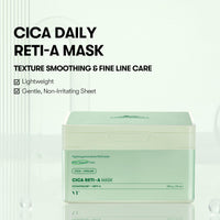 Thumbnail for VT COSMETICS CICA Reti-A Daily Mask 30 Sheets, Retinol Complex for Pore Minimizing, Skin Softening & Hydrating Facial Mask, Ideal for Retinol Beginners, Korean Face Mask