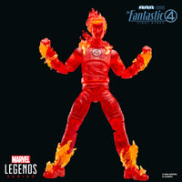 Thumbnail for Marvel Legends Series Human Torch, The Fantastic Four: First Steps Johnny Storm Movie Collectible 6 Inch Action Figure Toy