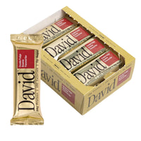 Thumbnail for David High Protein Bars - 0g of Sugar, Low Carb, Gluten Free - 28g of Protein, 150 Calories - On-The-Go Snack - Fudge Brownie Flavor, Pack of 12