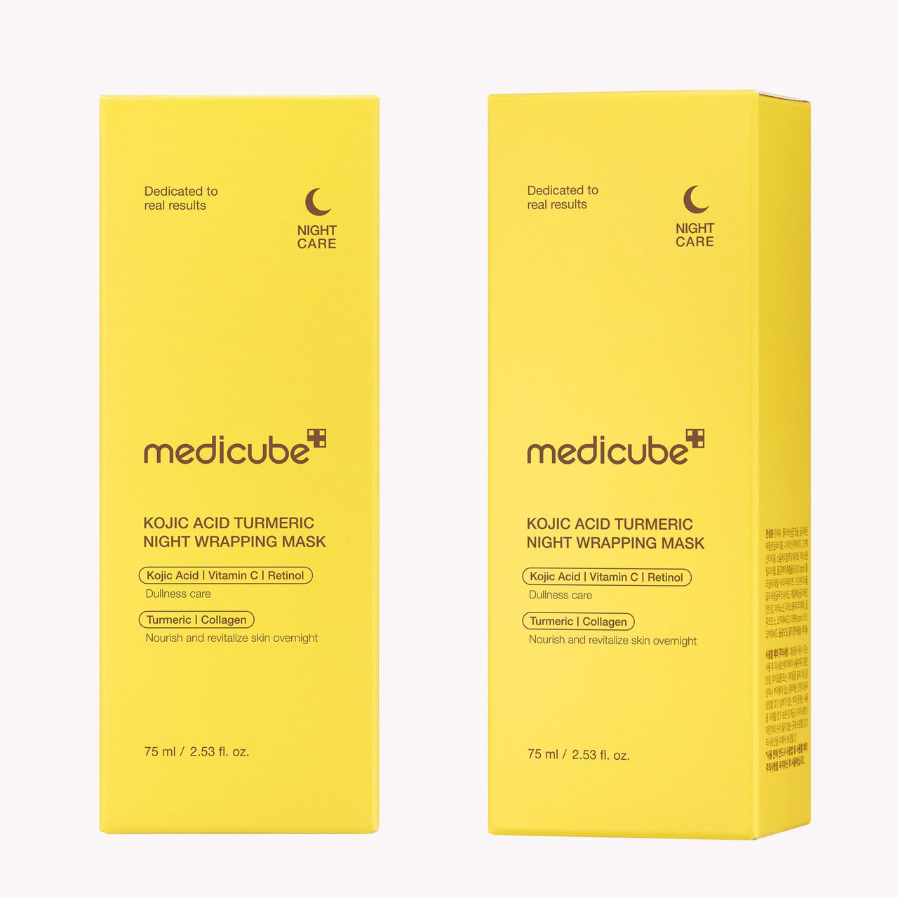 medicube Kojic Acid Turmeric Overnight Wrapping Peel Off Mask – Brightens & Defends Against Skin Stress for a Clear, Glowing Complexion, Korean Skincare, 2.53 fl. oz.